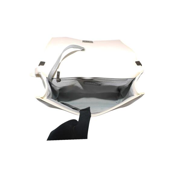 CHANEL Boy Calfskin Large Shoulder Bag In Off-White - Picture 5 of 7